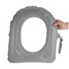 BUGUUYO Inflatable Commode Seat Cushion with Suction Cup Storage Bag