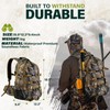600D Waterproof Hunting Backpack for Men,Camo Hunting Pack with Bow
