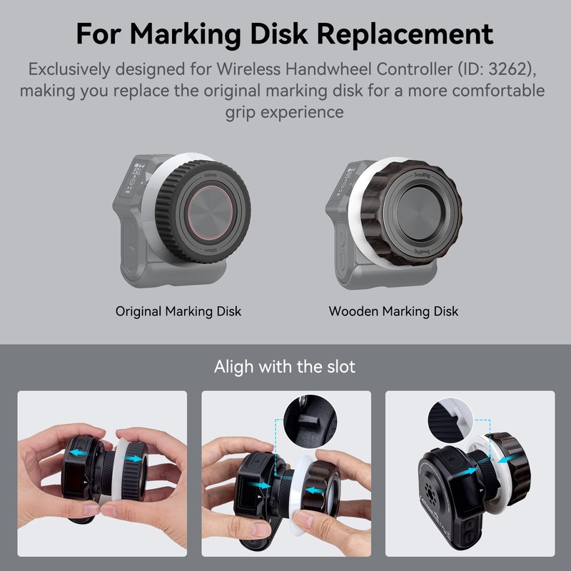SMALLRIG Follow Focus Marking Disk (Wooden) for SMALLRIG Wireless Handwheel