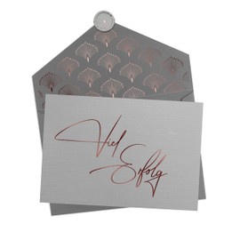 Joli Coon ‘Viel Erfolg’ Card with Envelope and Wax Seal – Good Luck Gifts – Card Good Success (German Version)