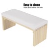 Nail Art Hand Pillow Mat Soft PU Leather Wooden Stand