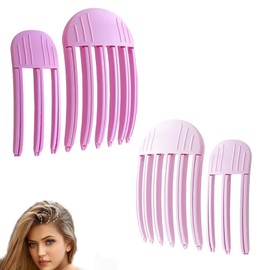 Root Lifter for Hair - TRACOMPAN 4Pcs Hair Volume Clips | Instant No-Trace Hair Lift | Curly Volume Clip for Fluffy Bangs & High Crown Hairstyles | Women Natural Root Volumizing Clip Styling Kit