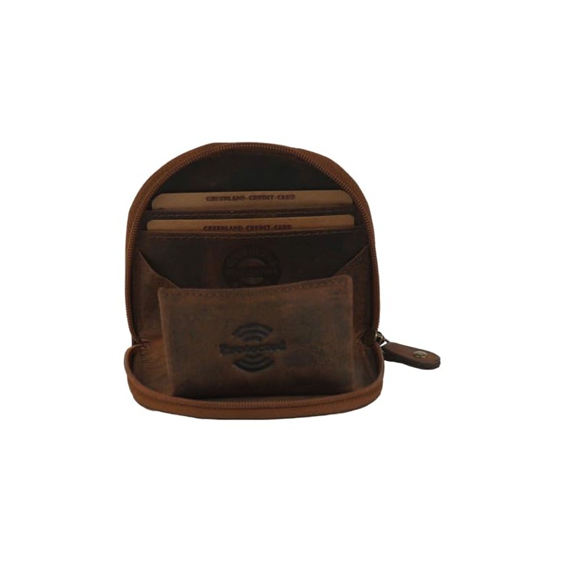 Greenland Nature Monte RFID Leather Coin Purse 10 cm, natural