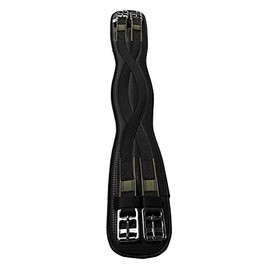 Kincade Anti-Chaffe Shaped Elastic Dressage Girth - Black: 18