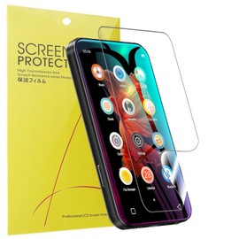 Blueshaweu Screen Protector Compatible with TIMMKOO 4.0 Inch Q3E / Q5 MP3 Player, HD Clear Flexible TPU Screen Protector [Pack of 6] for TIMMKOO Q3E / TIMMKOO Q5 MP3 Player (Transparent)