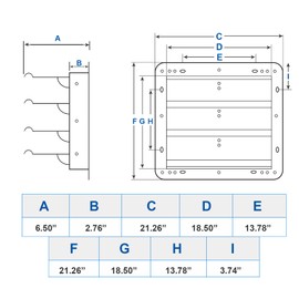 iPower 18-Inch Square Aluminum Automatic Gravity Shutter Louver Vent, Silver