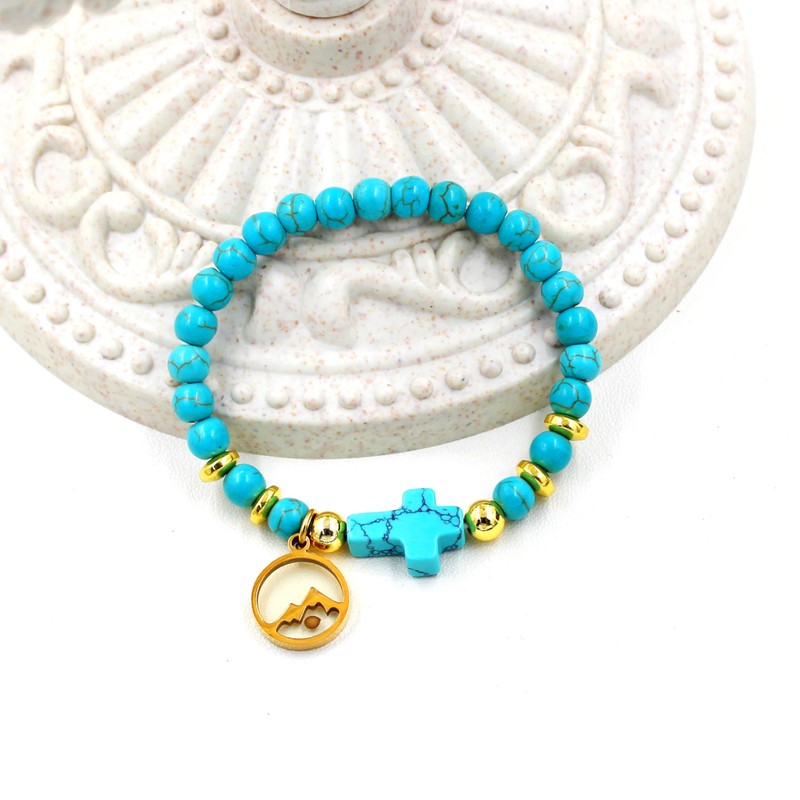 Uloveido - Pulsera de semilla de mostaza religiosa simple y