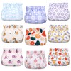 Buryeah 9 Pcs Pocket Makeup Bag Mini Cosmetic Bag Waterproof