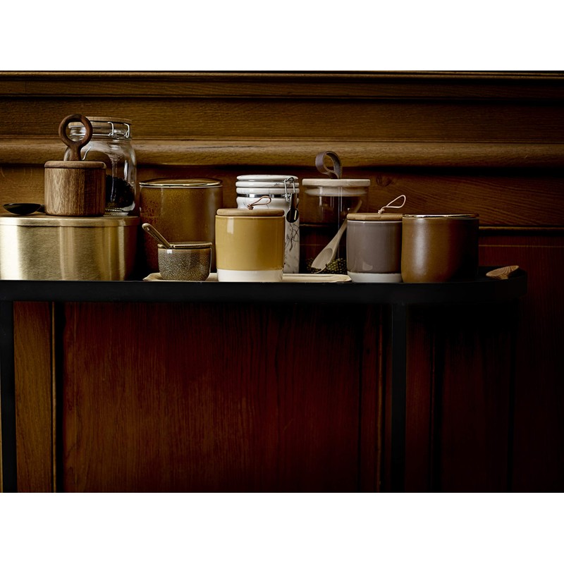 Bloomingville Modern Acacia Wood Container with Lid, Natural