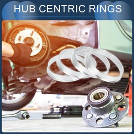 INFINAUTO Hub Centric Rings, 54.1mm ID to 56.6mm OD Vehicle Wheel Hubrings Aluminum Alloy, 4 Pcs