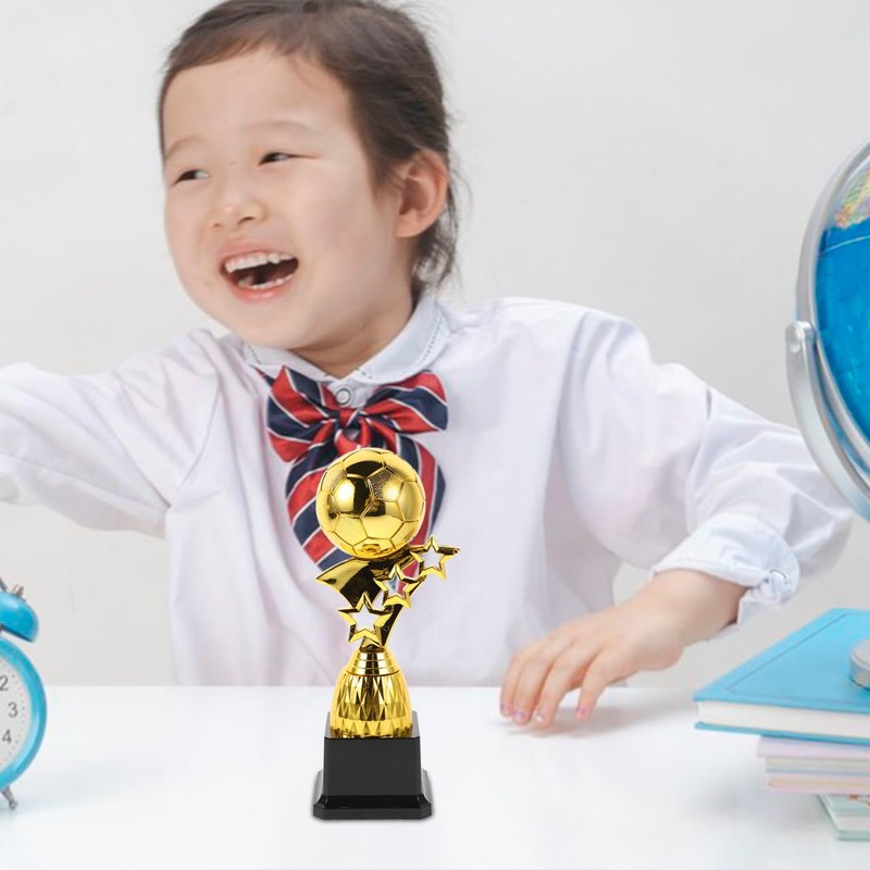 Toyvian Trofeo Calcio Coppa del Mondo Palloncino Dorato Design Creativo