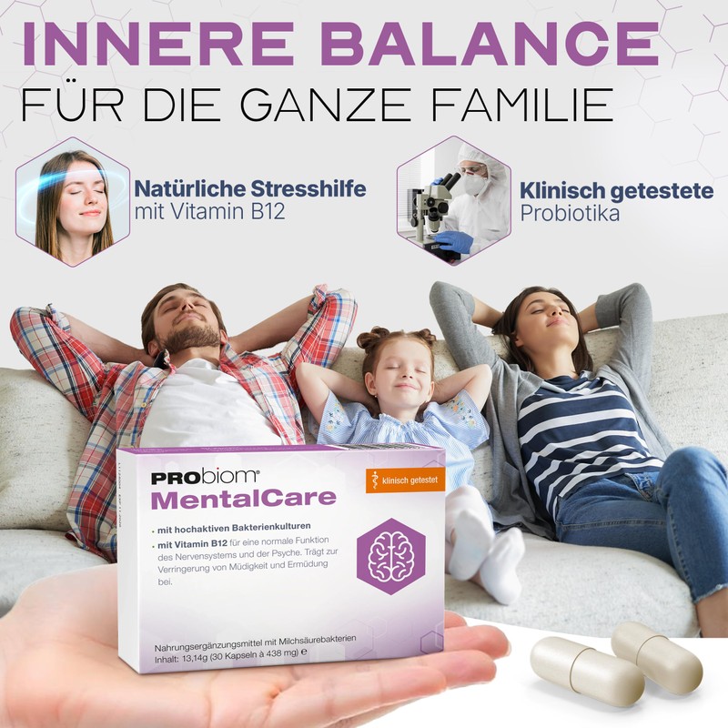 Probiom MentalCare (Pack of 1) 30 Capsules [The Probiotic for