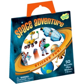 Peaceable Kingdom Sticker Fun! Space Adventure Reusable Sticker Tote