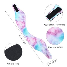 Mify 4 Pieces Swimming Headband Adult Waterproof Swimming Ear Band Elastic Ear Protection Ear Protection Yoga Sports Sweatband Surfing Bathing Kayaking 24x4