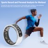 Zopsc Smart Ring Fitness Tracker with Display Screen Gesture Control