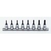 Koken RS3025/8-L50 3/8 (9.5mm) SQ. Torx Bit Socket Rail Set, 8 Pieces, Set