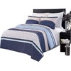 Park-Ave 3-Piece Full / Queen Comforter Cover (Duvet-Cover-Set) 100-Percent Brushed