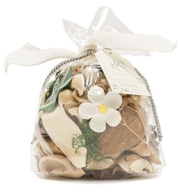 Qingbei Rina Potpourri Bags, Gardenia Scented Potpourri Bowl Filler, Vase Filler,Decorative Potpourri Dried Flower, Home Fragrance Sachet Petal, Bathroom Decor,Gift(White)