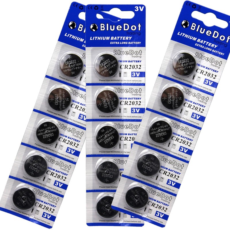 BlueDot Trading Batteries High Power Lithium 3V CR2032 Coin Battery