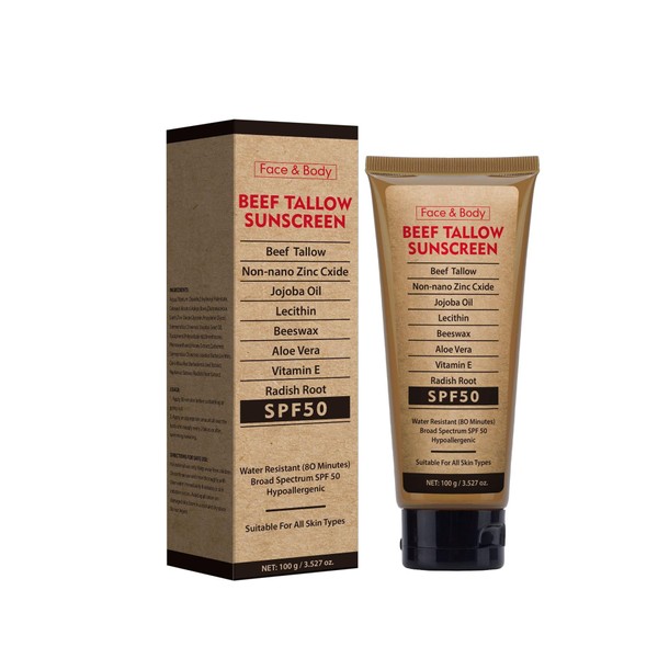 Ailutle Beef Tallow Sunscreen for Face & Body - Natural