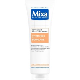 Mixa - Comfort Cleanser for Complexion with Vitamin C and Squalane - For Dull and Uneven Skin - Moisturising Facial Care Protective Gentle Makeup Remover 150ml