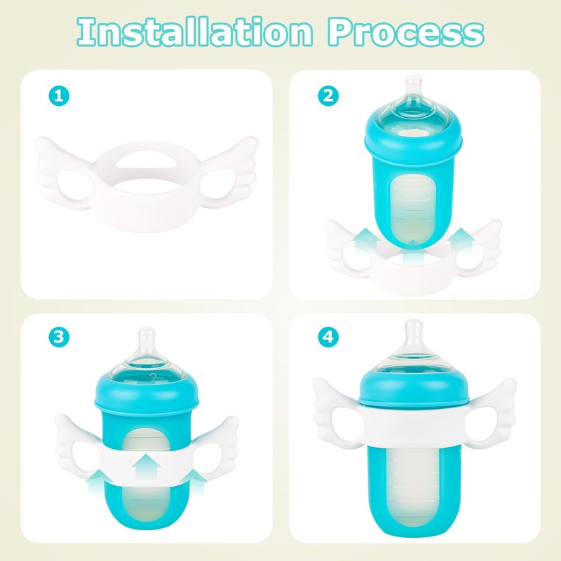 Baby Bottle Handles for Boon Nursh Reusable Silicone Pouch Baby