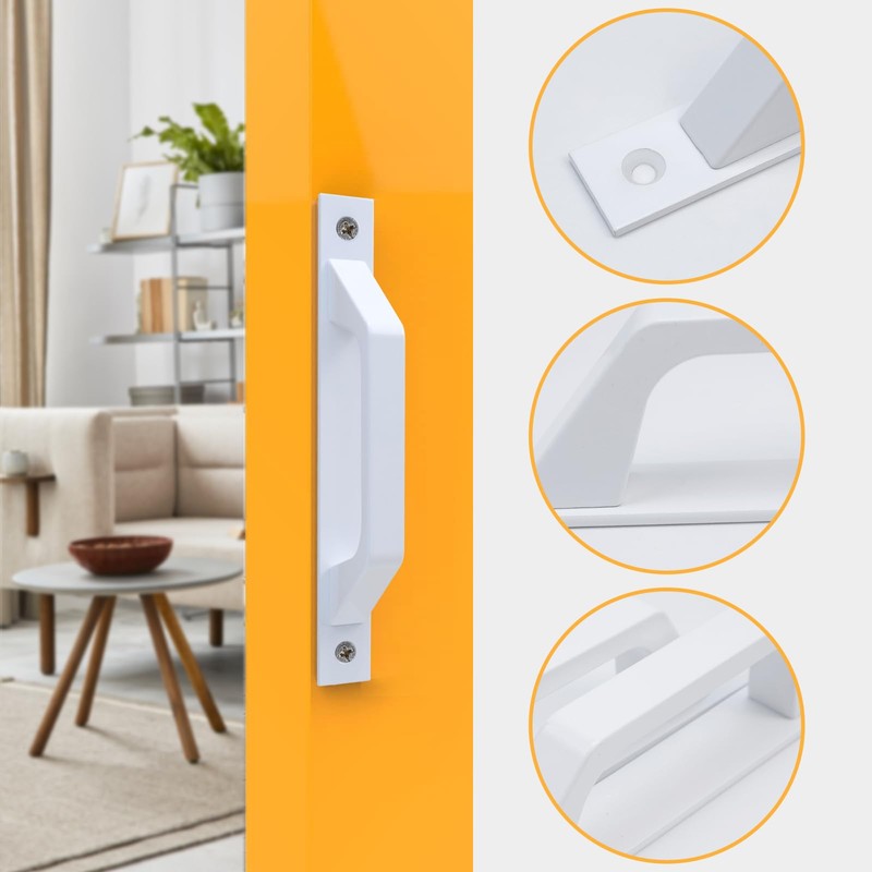 Semetall Barn Door Handle 175mm Hole Center Solid Steel Gate