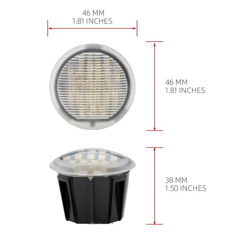 Dreamrefit White Cargo Trunk Lift Gate LED Lights For Durango