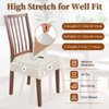 WUSOUPU Waterproof Dining Chair Seat Covers Leather Kitchen Seat Covers,