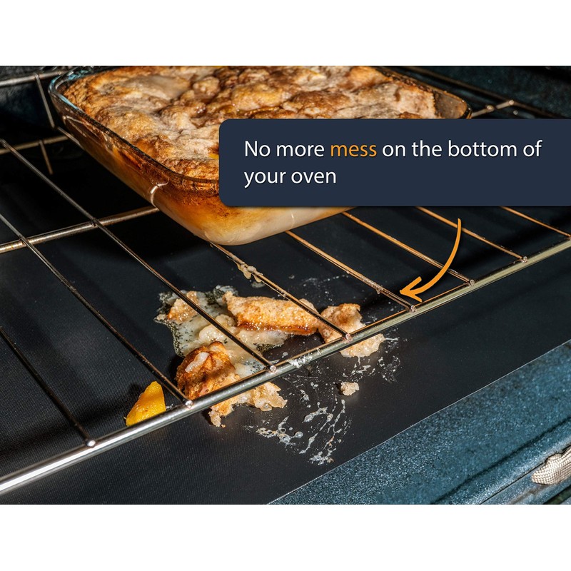 Oven Liners for Bottom of Oven (2 Pack) - Universal