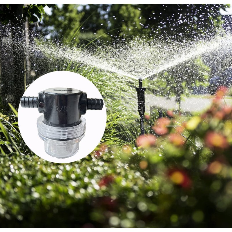3/8 Inch Water Pump Strainer Hose Barb In-Line Strainer Twist-On