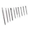 Jiawu Professional Use Machine Hand Tap Set, 10pcs Mini Threading