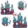 Miracliy Castle Aquarium Decorations Large Fish Tank Ornament Super Castle
