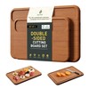 2 Packs Wood Cutting Board, Carbonized Bamboo Cutting Boards Set