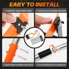 72 Inch Rotary Cultivator Tool, Hand Tiller for Gardening, 2-in-1