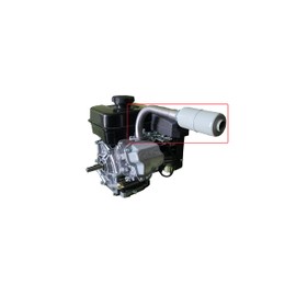 ARSPORT Exhaust with Muffler for: Subaru Robin EX17, EX13, Subaru Robin EX21, EX27 & Subaru Robin 6 HP SP170