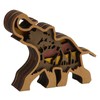 Elephant Statue Boxwood Mechanical Engraving Safe Durable Exquisite Details Elephant