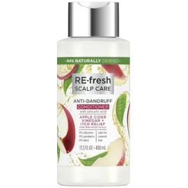 re-fresh Scalp Care Silicone-Free Apple Cider Vinegar Anti-Dandruff Itchy Scalp Relief Conditioner 13.5 fl oz (Pack of 2)
