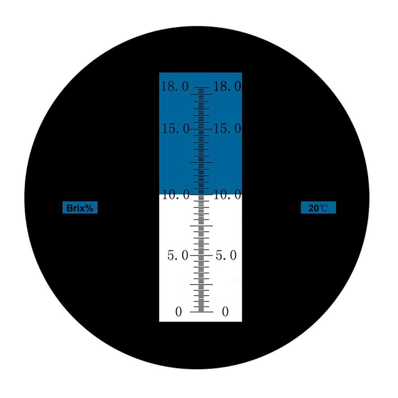 0 to 18% Brix Hand Held Rhino Refractometer with Automatic