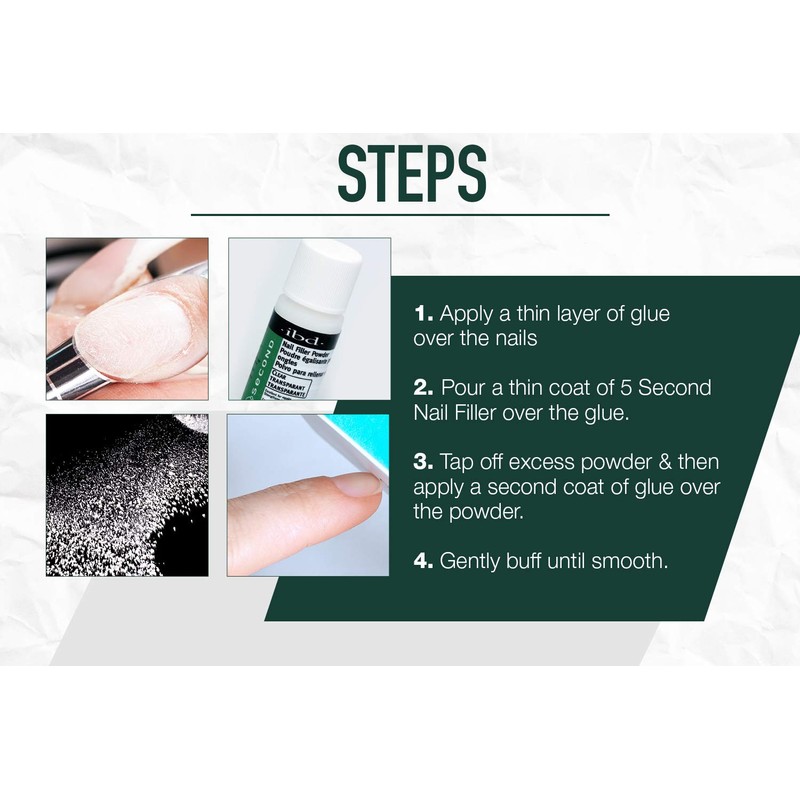 IBD 5 Second Nail Filler Powder – Instant Nail Repair