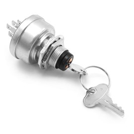 Zreneyfex TCA22740 Ignition Switch with Keys, Ignition Starter Switch Replacement for John Deere 170 240 245 260 265 285 320 Z810A Z820A Z830A Lawn Mower Tractor Ignition Switch AM101561 TCA15075