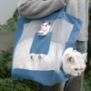 Cat Carrier Handbag Breathable Mesh Canvas Sturdy Soft Comfortable Traveling