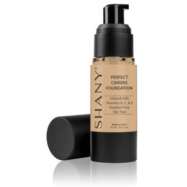 SHANY Perfect Canvas Liquid Foundation - Paraben-Free/ Talc-Free/ Oil-Free - Color: DARK COOL 3