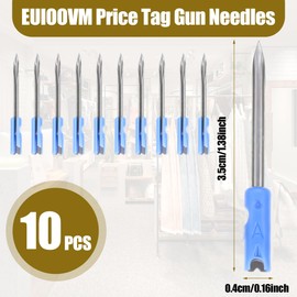EUIOOVM Price Gun Tags Needles 10Pcs Standard Tagging Gun Needles 3.5CM Clothing Replacement Needles for Tagging Gun, Price Attacher Guns Needles for Clothes Labeler Micro Stitch