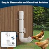 Pearwow Automatic Chicken Feeder with Amount Controller,7 Pounds Capacity Hanging