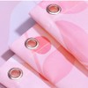 BAIHT HOME Pink Leaves Decor Soft Fabric Shower Curtain Water-Repellent