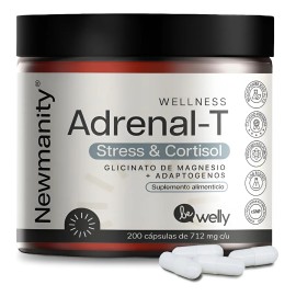 Adrenal-t Manejo De Stress Y Cortisol Magnesio Y Adaptogenos Sin Sabor