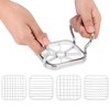 Nikou Potatoes Cutter, 5in 1 Stainless Steel Potatoes Fruit Cutter