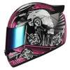 1Storm Motorcycle Bike Full FACE Helmet Mechanic Skull - Tinted