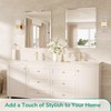 TokeShimi 24x30 Frameless Bathroom Mirror for Over Sink, Tempered Beveled